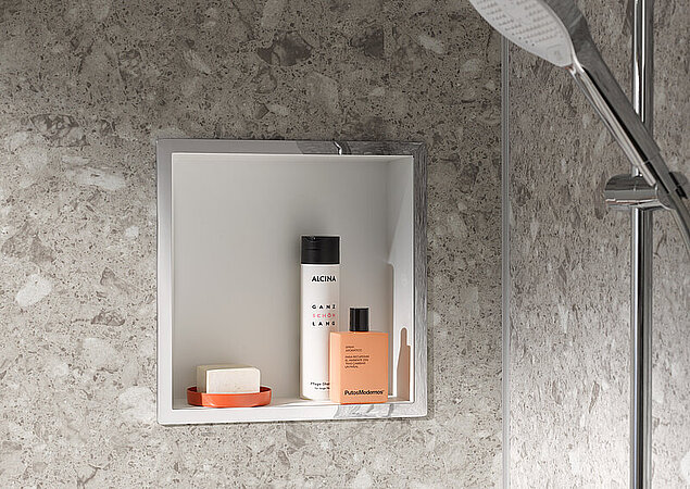 HSK: Mit der RenoDeco Wandeinbaubox stilvolle Ablagefläche schaffen