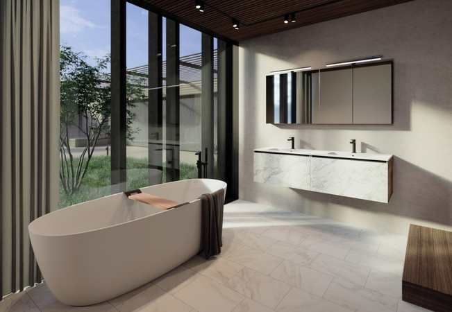RIHO: Verleihe Ihrem Badezimmer einen Hauch Luxus mit unseren Livit-Möbeln im Marmor-Design Fan von diesem trendigen Druck? 