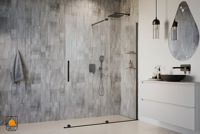 Stilvoll und Platzsparend – Die Walk-In Schiebetür von GEO 