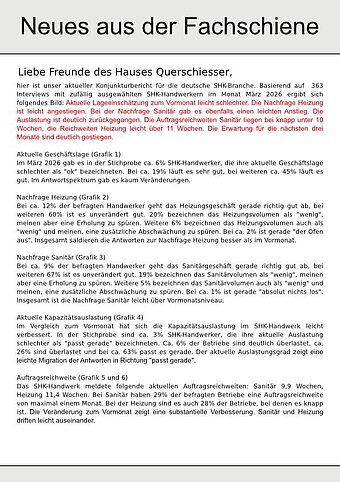 QUERSCHIESSER: Neues aus der Fachschiene 