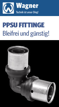 Neu im Sortiment: PPSU-Fittinge für TH- und U-Kontur (Trinkwasser und Heizung)