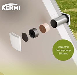 KERMI Raumklima: Alles auf einen Blick - Fakten zum Pendellüfter x-well D13