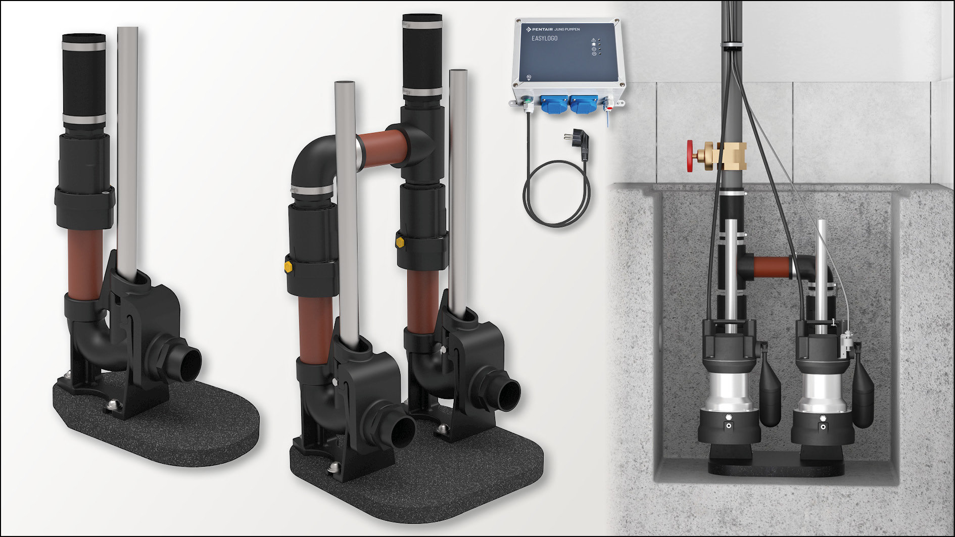 Easyfix SHK-Journal: Neu: EASYFIX 50 Einbausets von Pentair Jung Pumpen